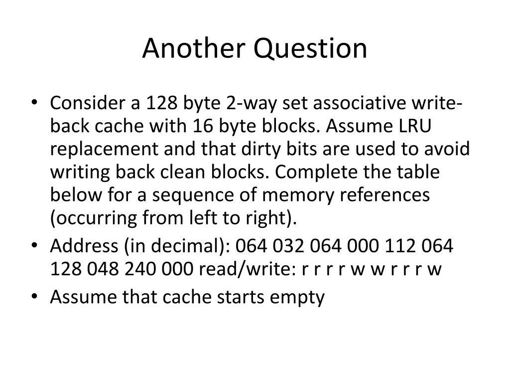 another question