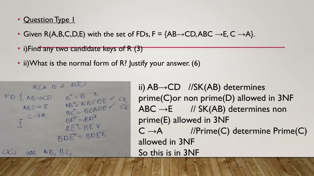 question type 1 2