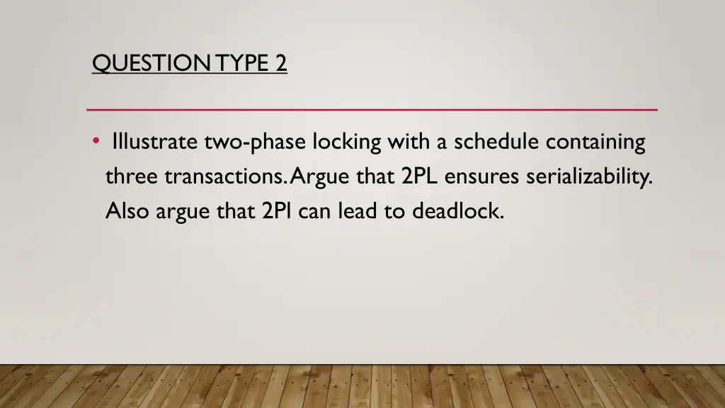 question type 2 3