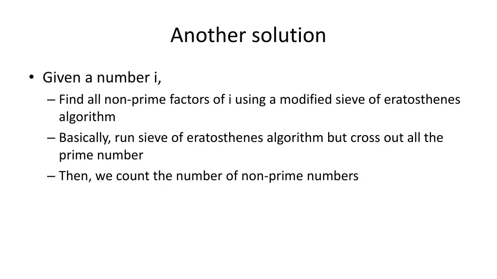 another solution