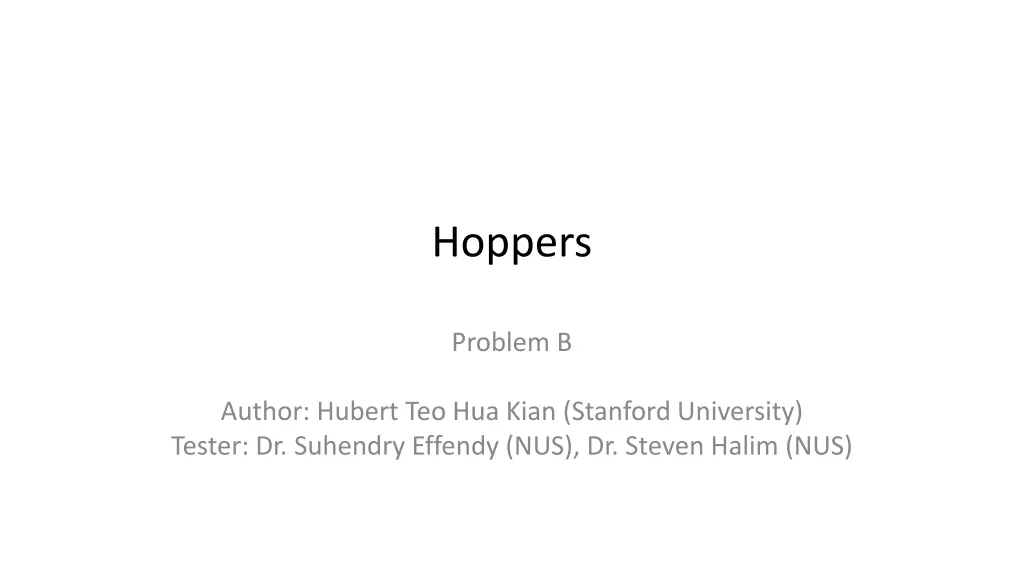hoppers