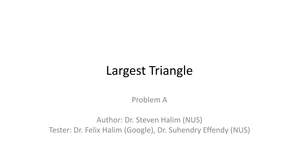 largest triangle