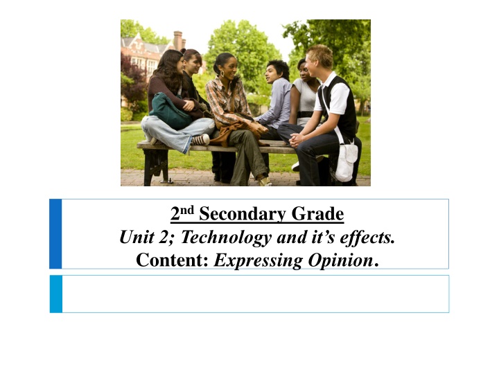 2 nd secondary grade unit 2 technology