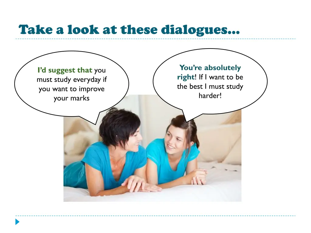 take a look at these dialogues