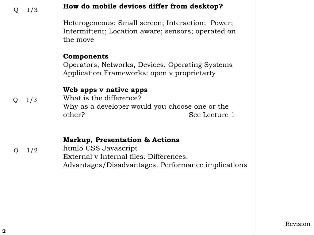 how do mobile devices differ from desktop