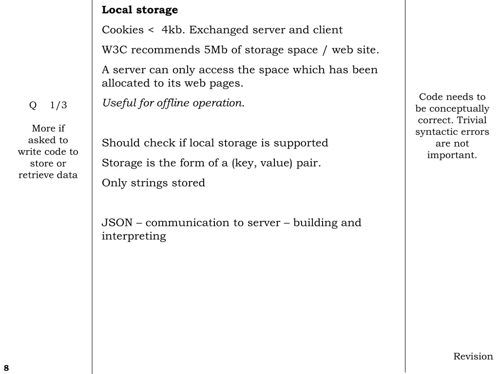 local storage