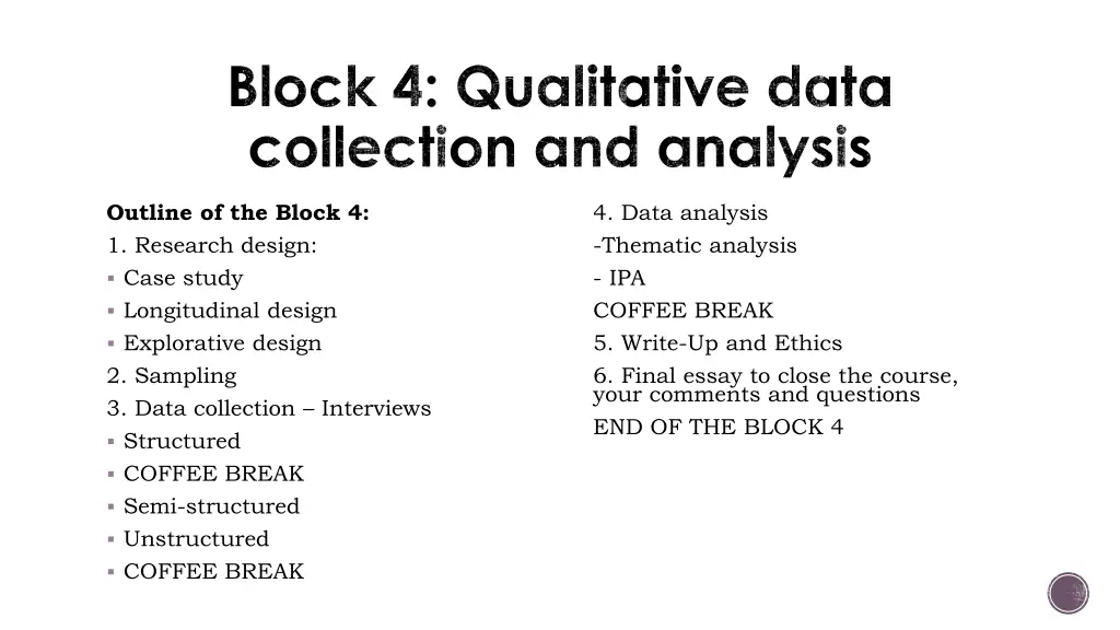 block 4 qualitative data collection and analysis 1