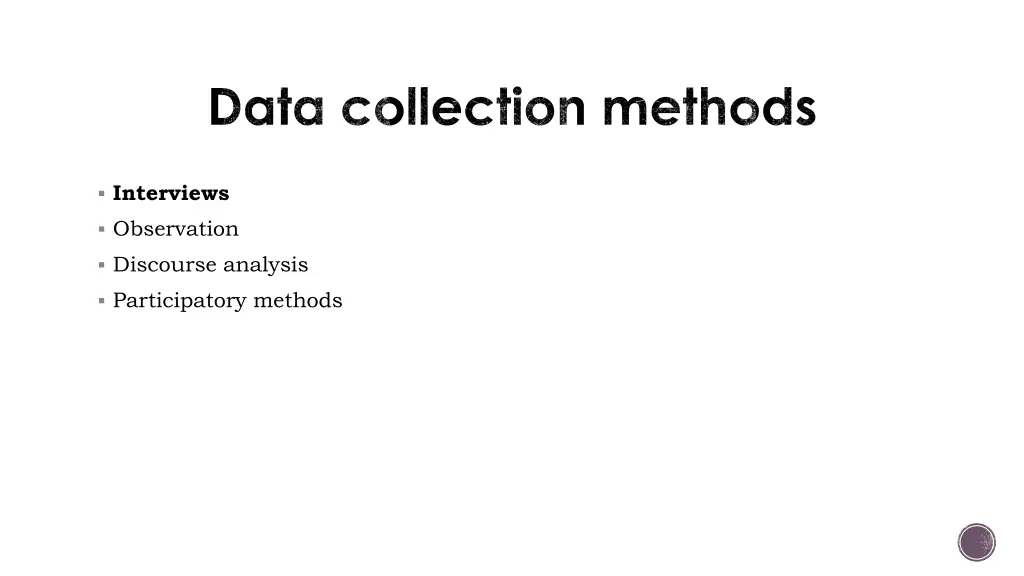 data collection methods