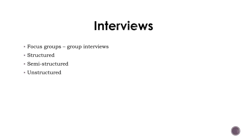 interviews