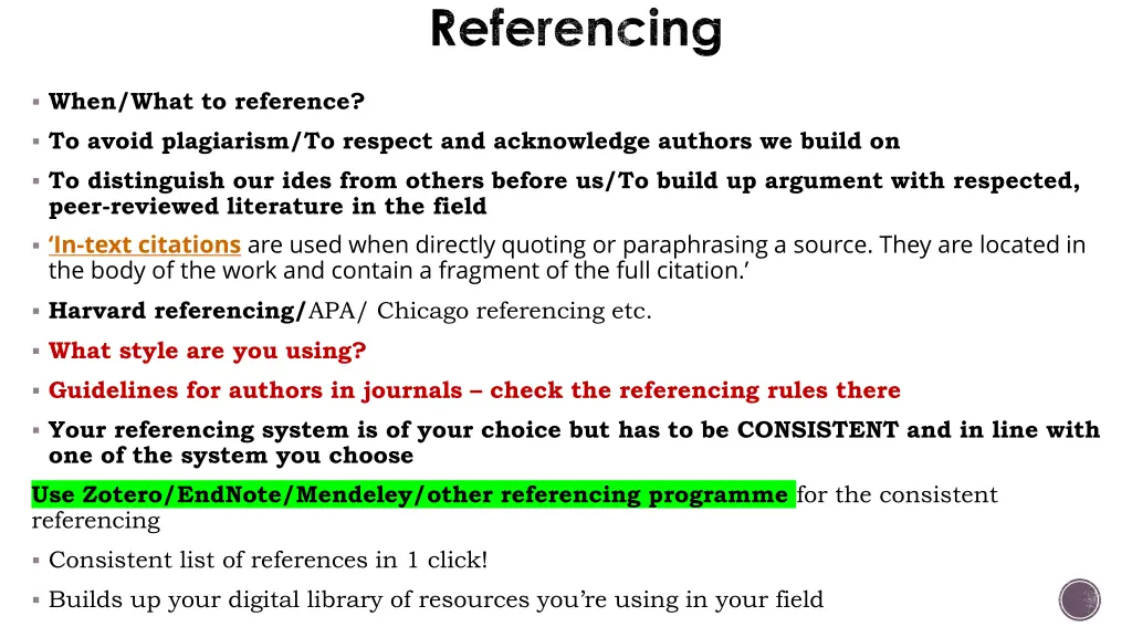 referencing