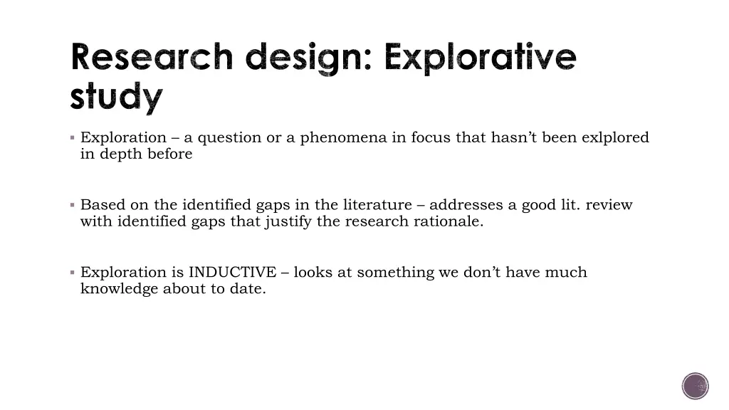 research design explorative study