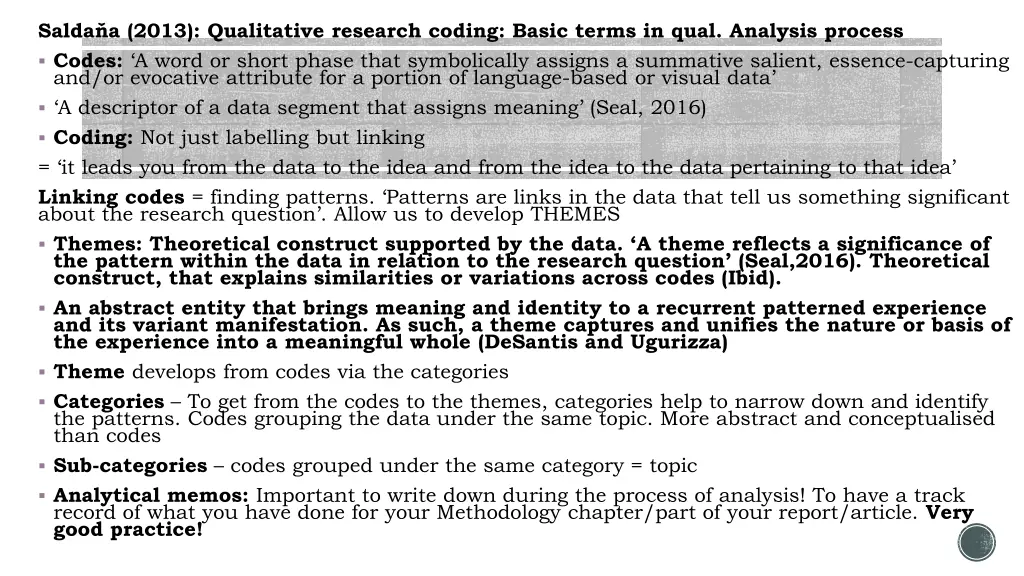 salda a 2013 qualitative research coding basic