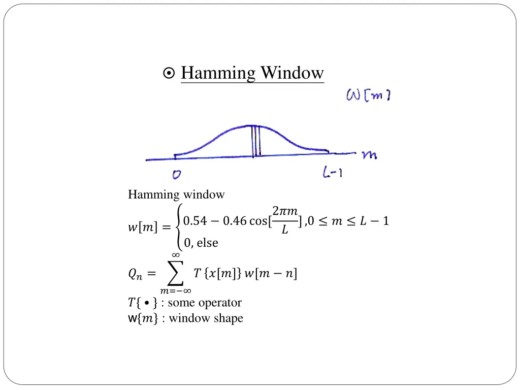 hamming window