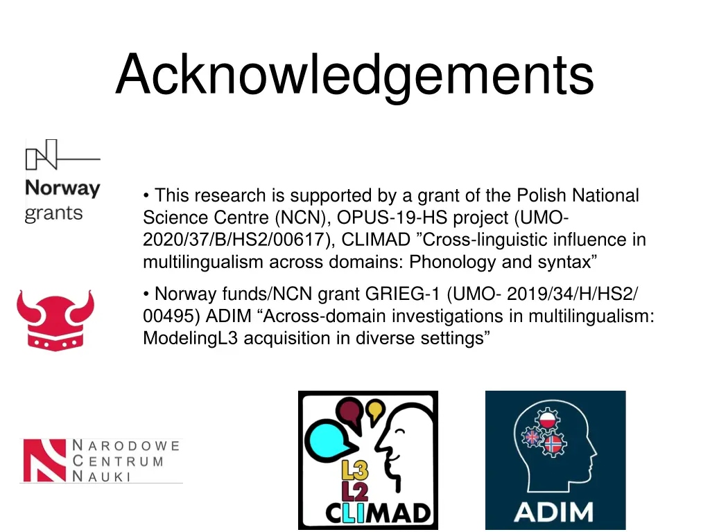 acknowledgements