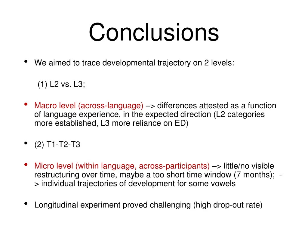 conclusions