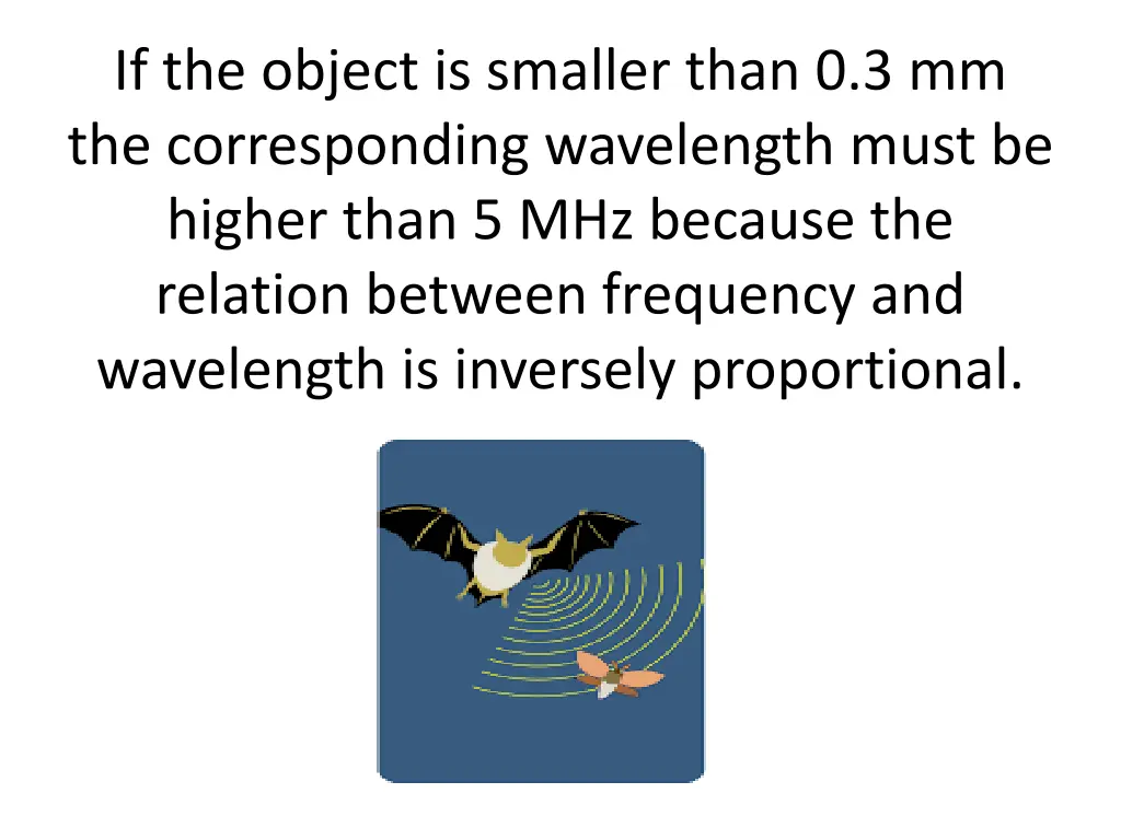if the object is smaller than