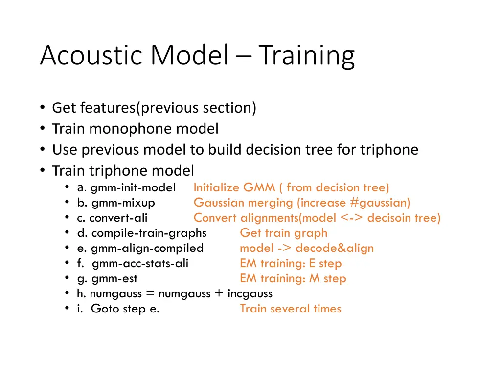 acoustic model training 2