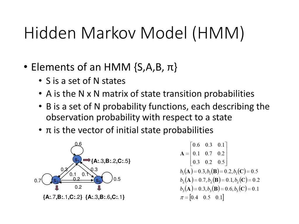hidden markov model hmm