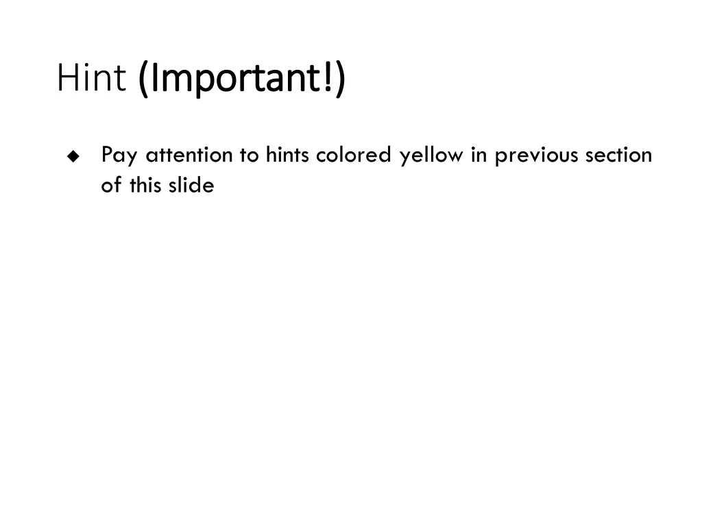 hint important important 1