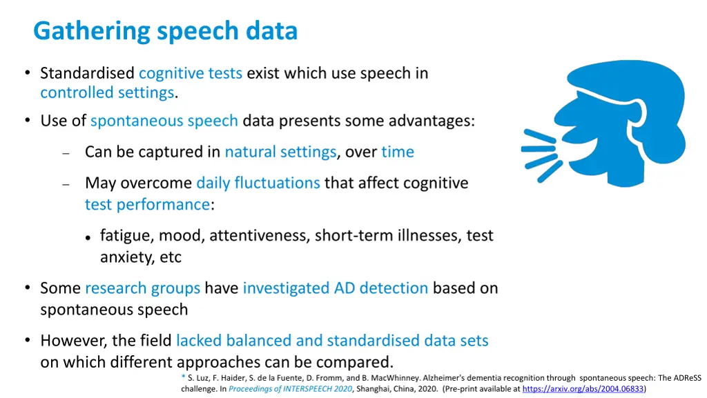 gathering speech data