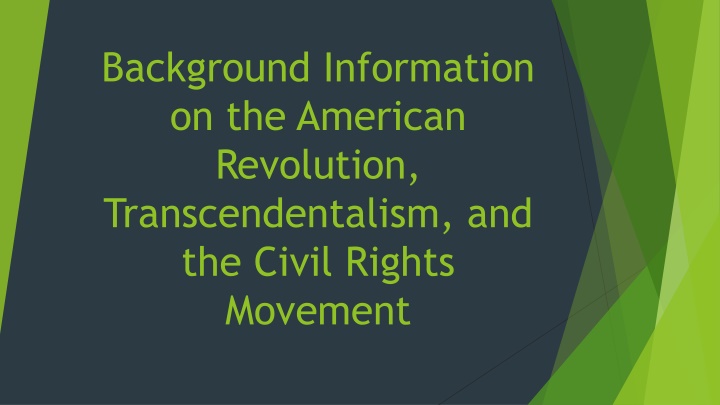 background information on the american revolution