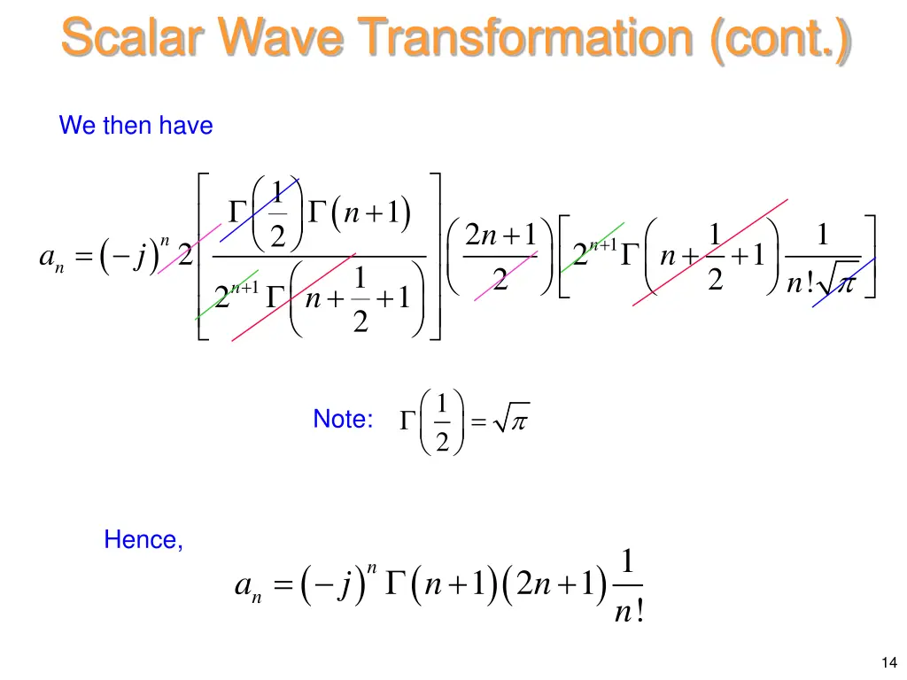 scalar wave transformation cont 11