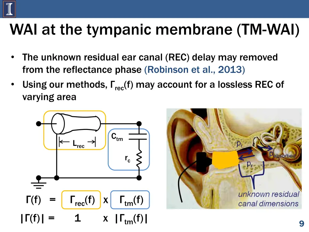 wai at the tympanic membrane tm wai