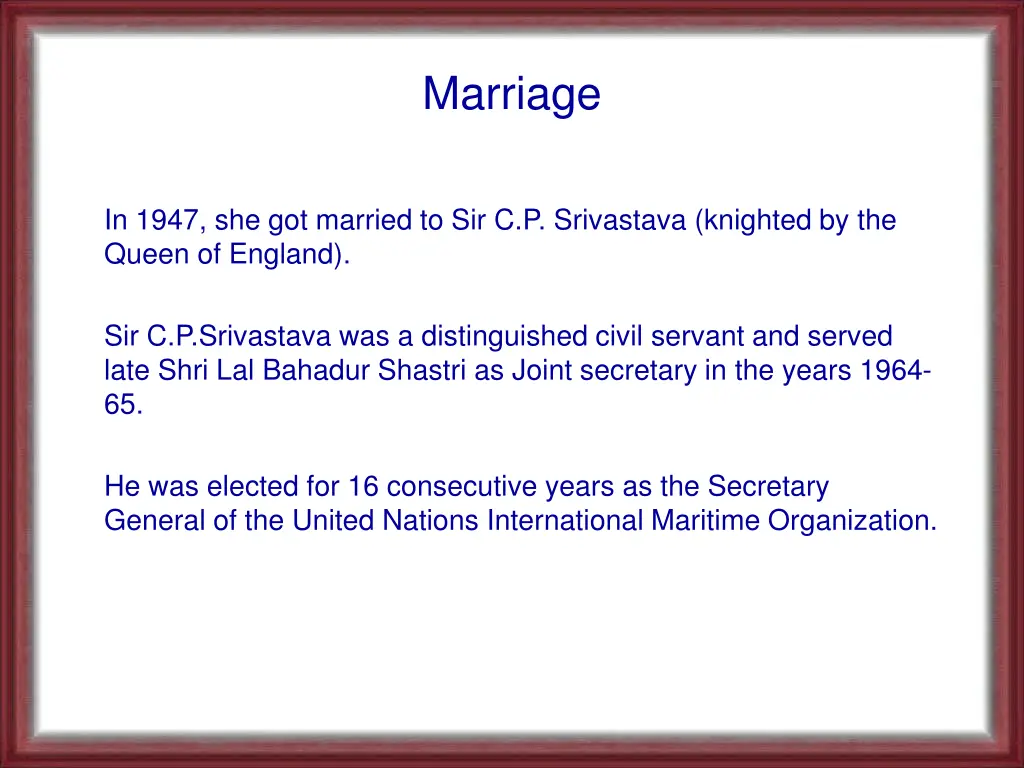 marriage