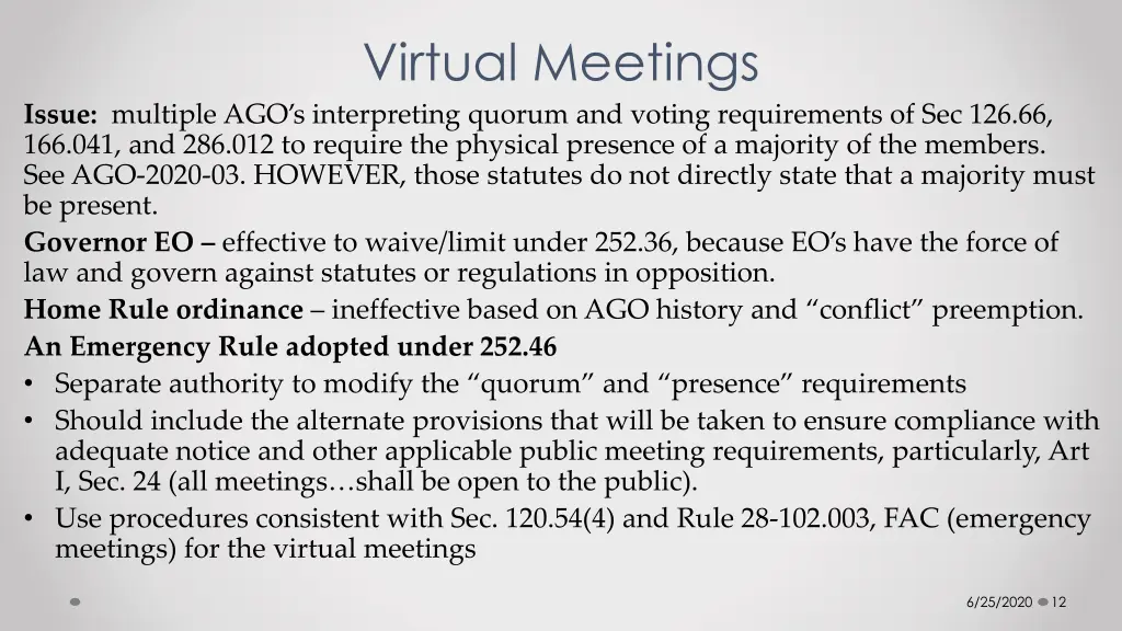 virtual meetings