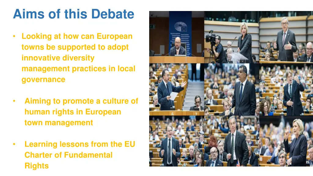 aims of this debate