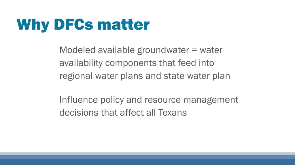 why dfcs matter 1
