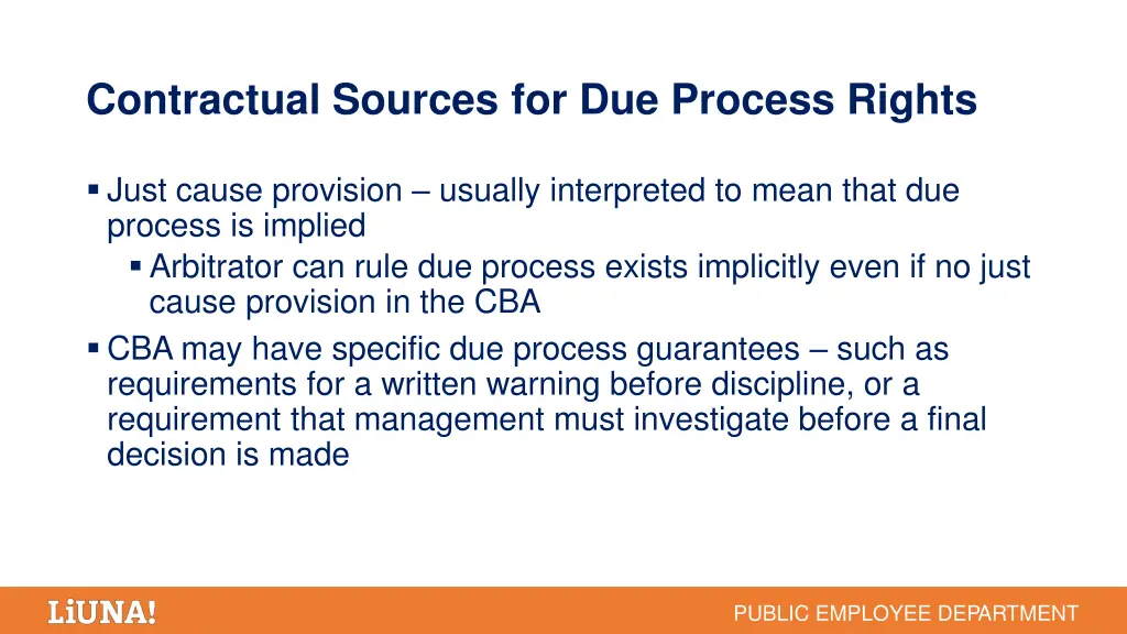 contractual sources for due process rights