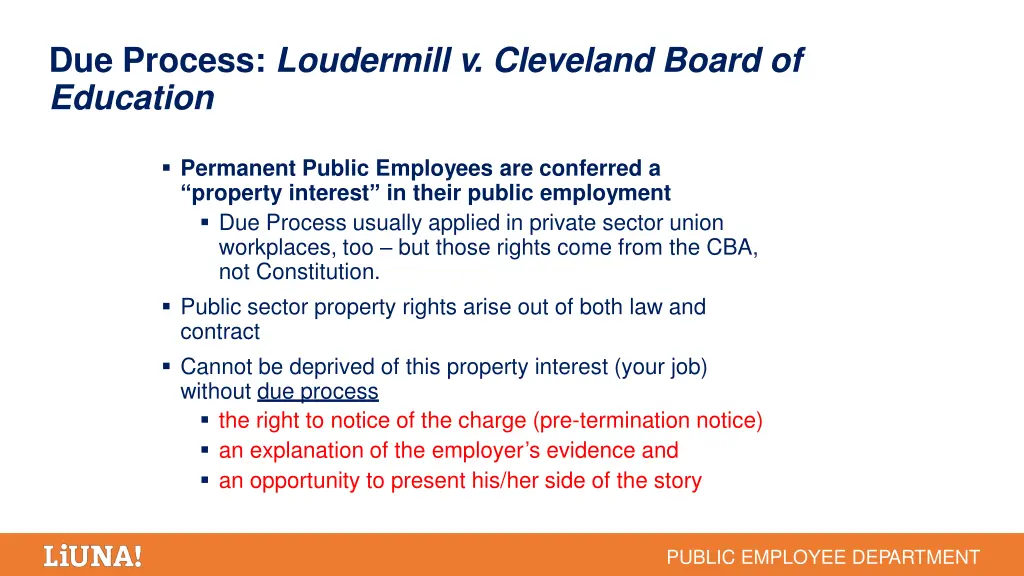 due process loudermill v cleveland board