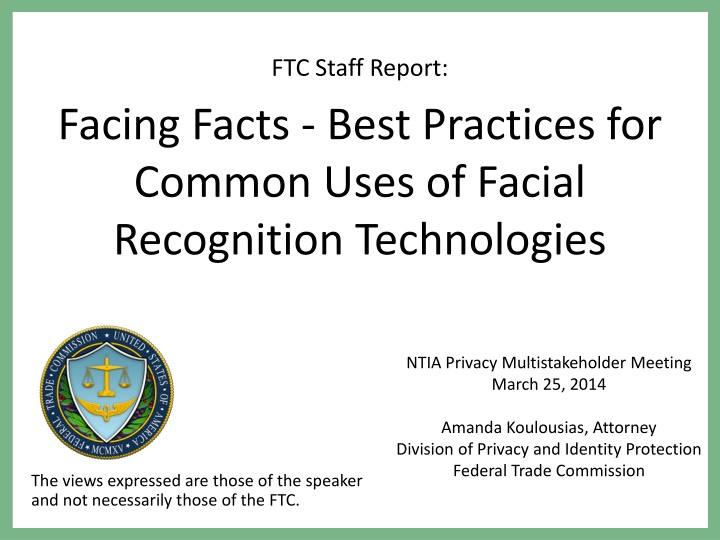 ftc staff report