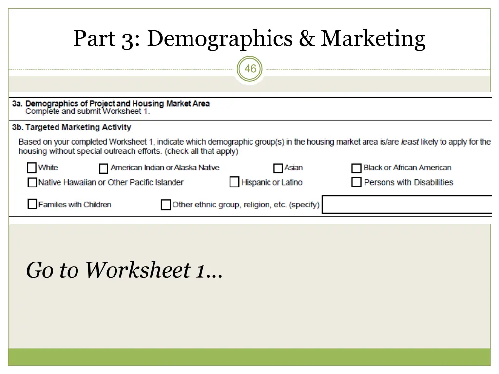 part 3 demographics marketing