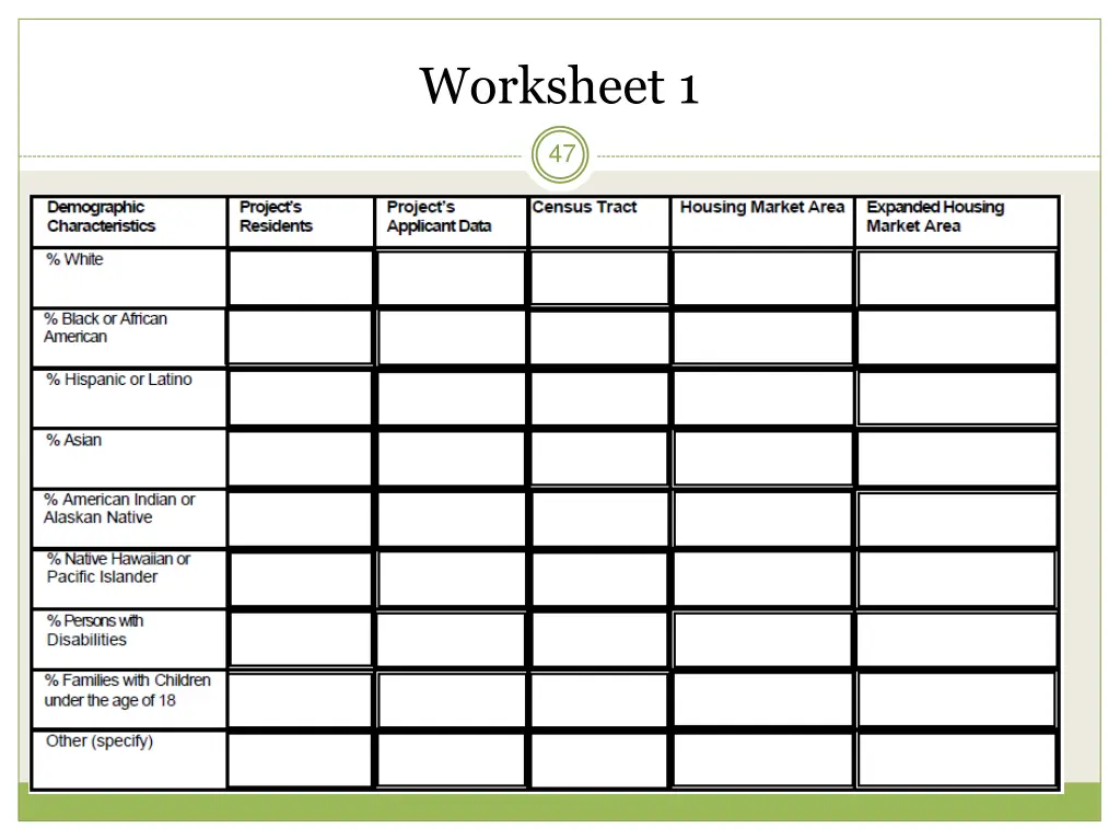 worksheet 1