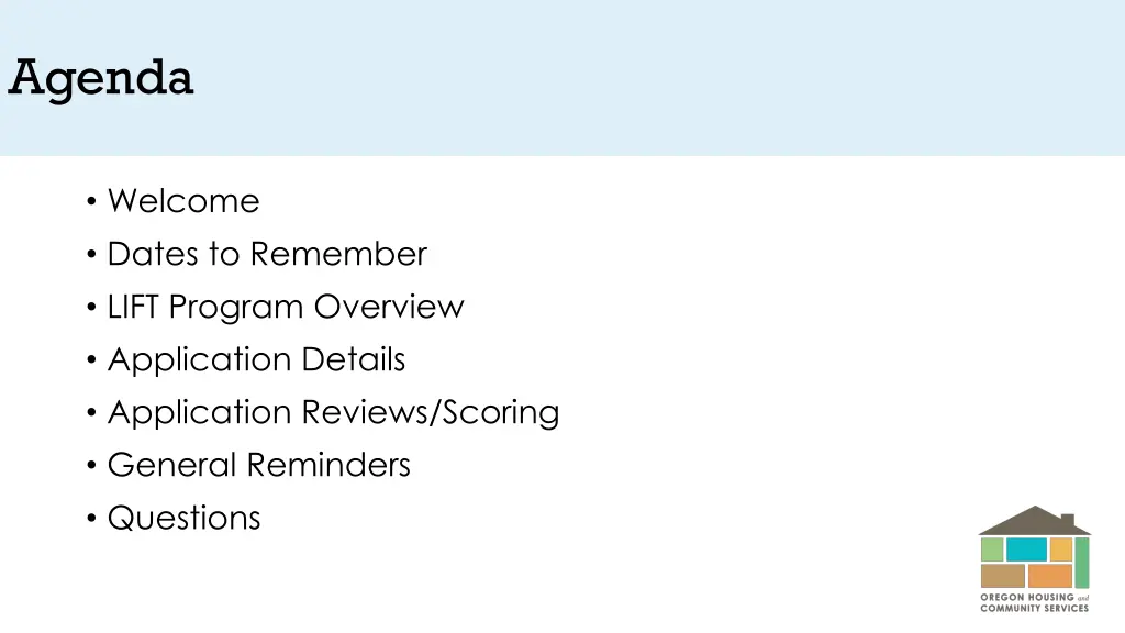 agenda