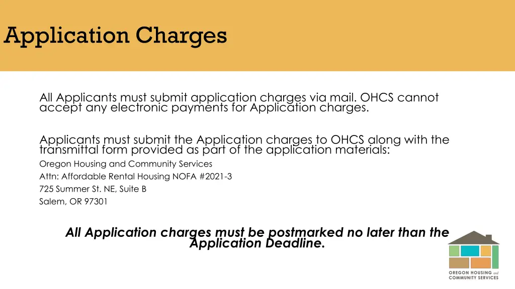 application charges