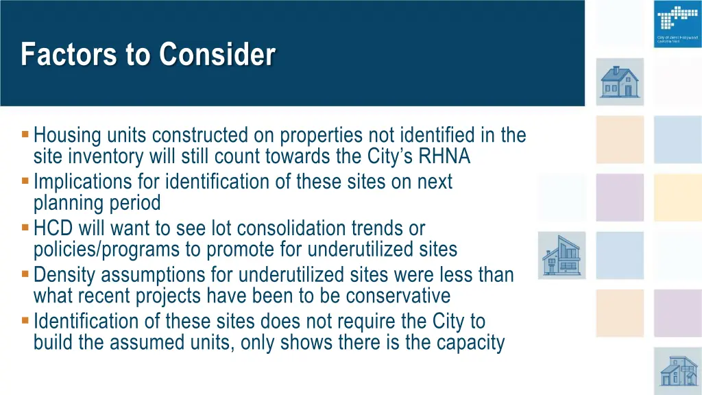 factors to consider