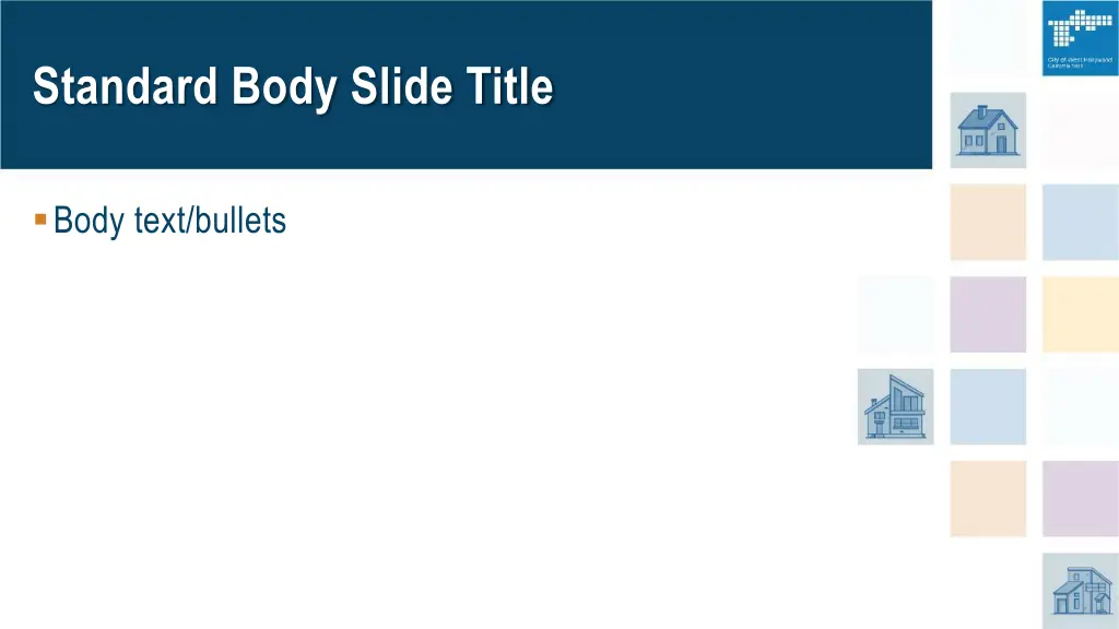 standard body slide title