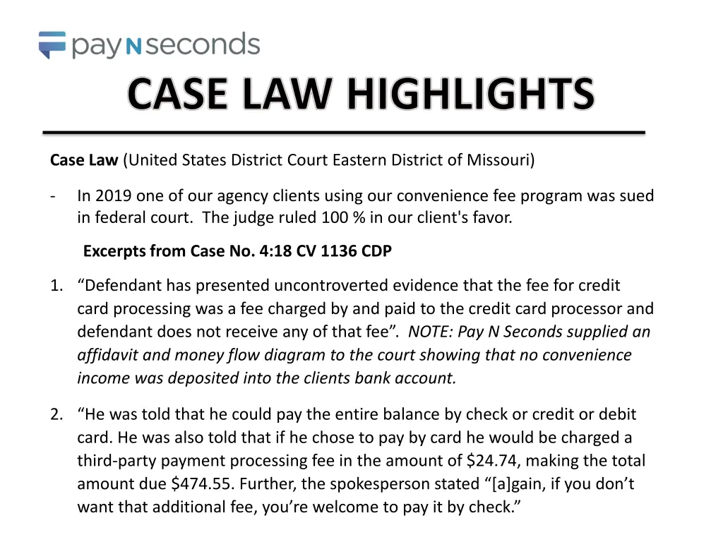 case law united states district court eastern