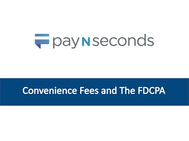 convenience fees and the fdcpa