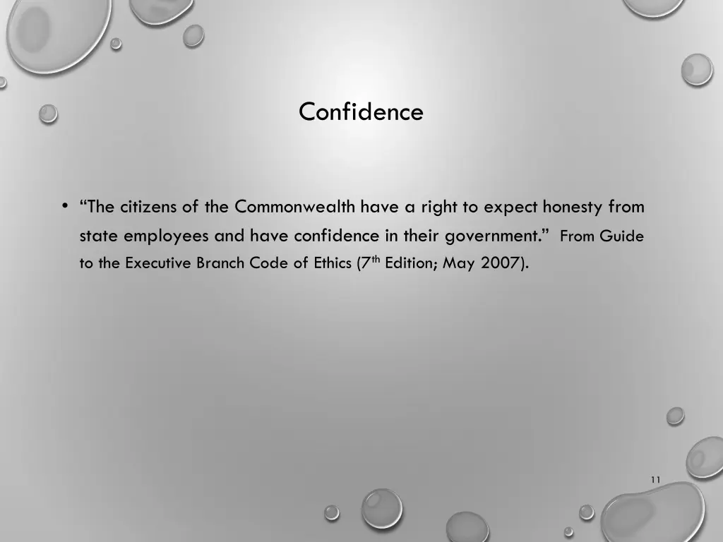 confidence