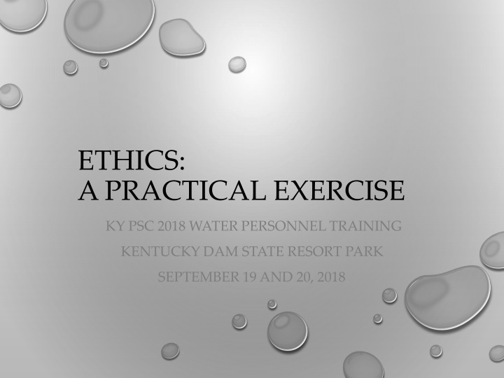 ethics a practical exercise