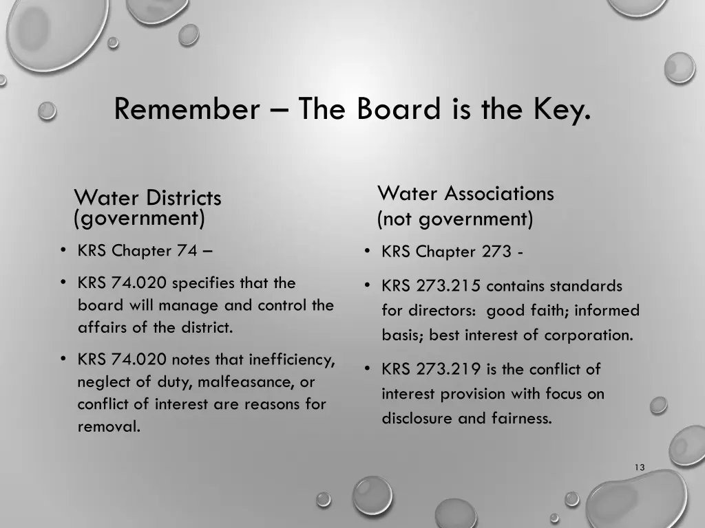 remember the board is the key