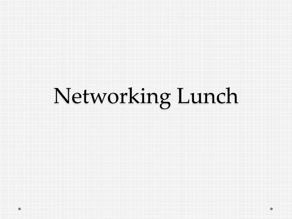 networking lunch