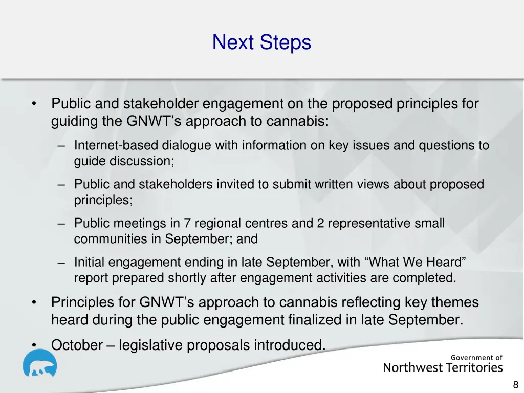 next steps