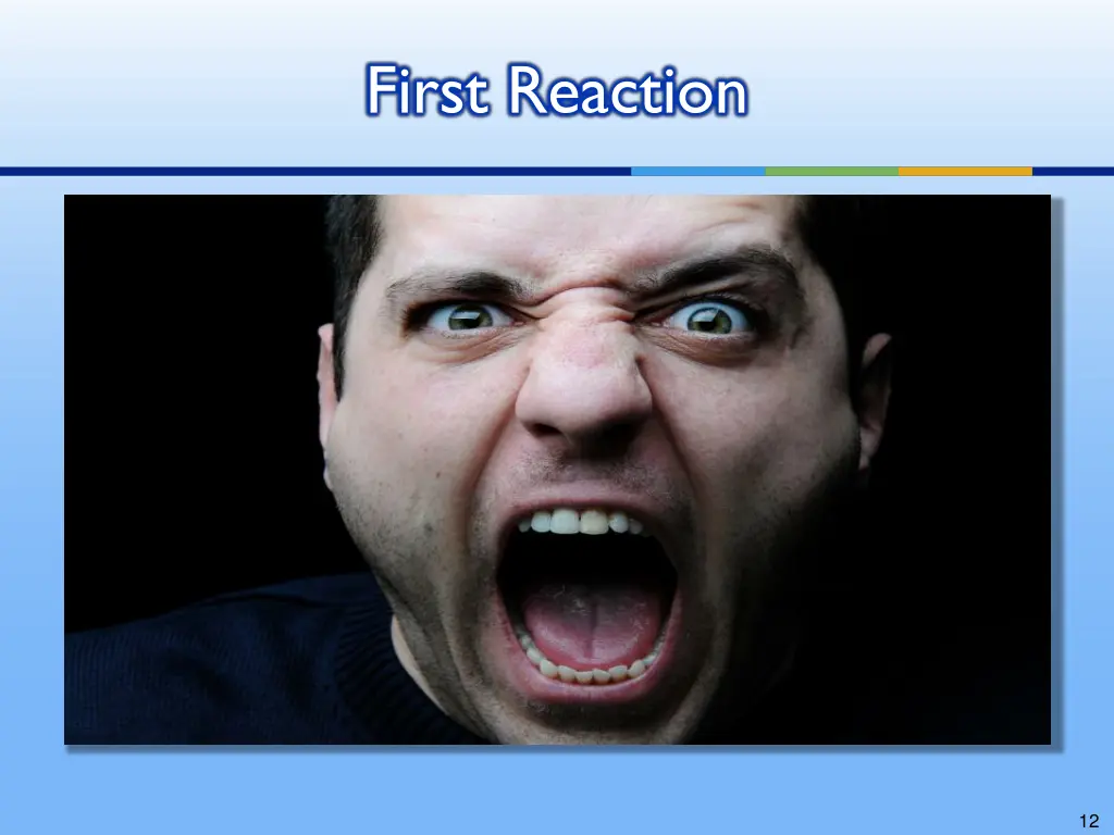 first reaction