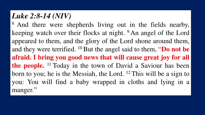 luke 2 8 14 niv 8 and there were shepherds living