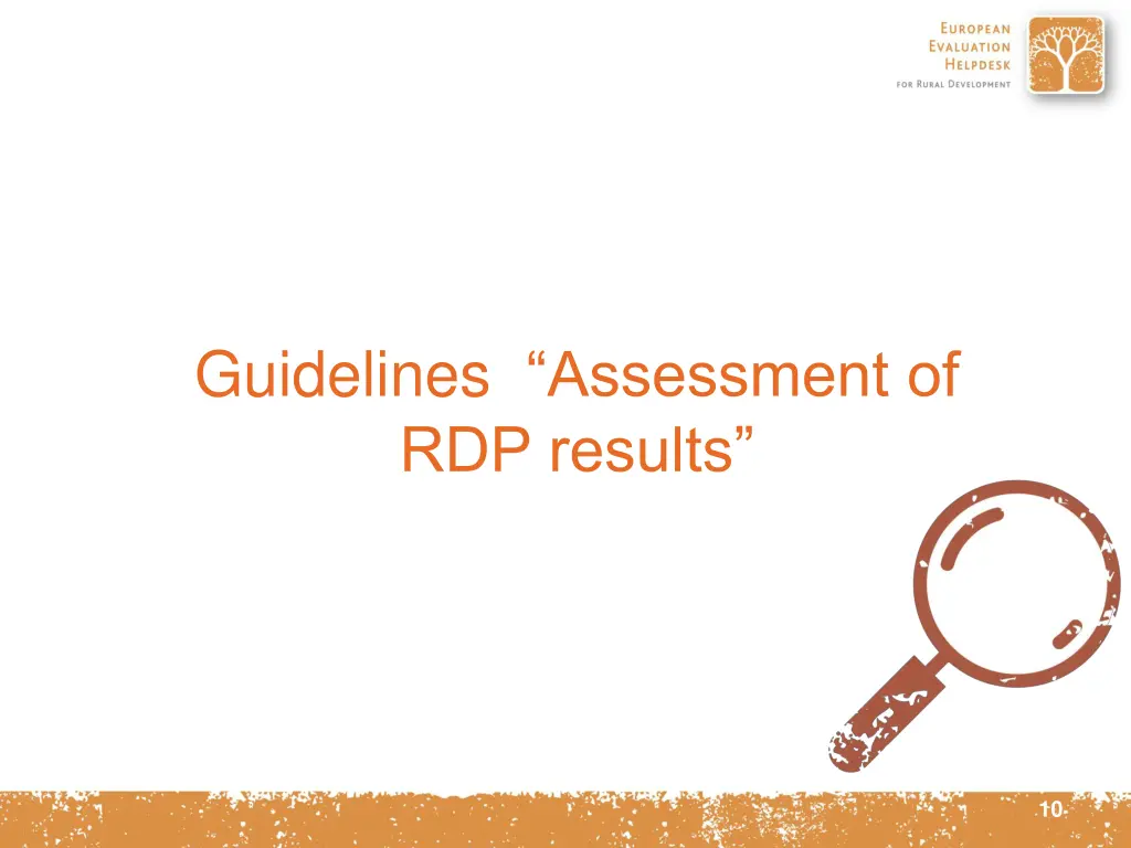 guidelines assessment of rdp results